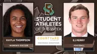 Thompson, Perry Earn Brown Student-Athlete of the Week Honors