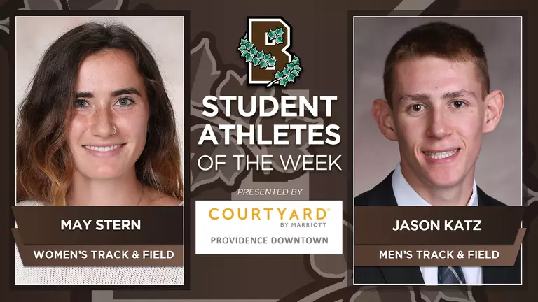 Stern, Katz Earn Brown Student-Athlete of the Week Honors