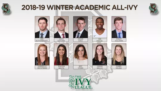 Brown 2018-19 Winter Academic All-Ivy Selections Announced