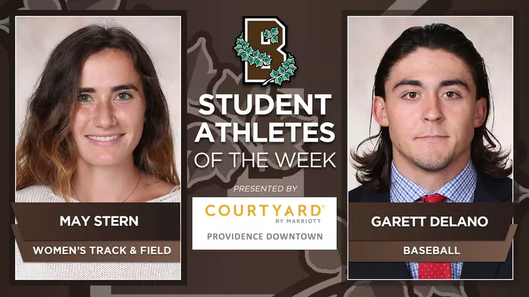 Stern, Delano Earn Brown Student-Athlete of the Week Honors