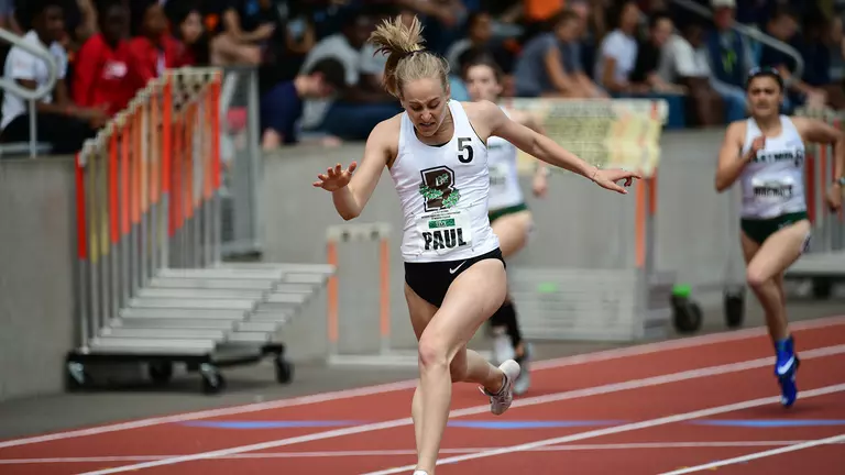 Women’s Track & Field in Third Through Day One at Heps