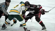 Burston Scores, Men’s Hockey Falls at No. 6 Clarkson, 4-1