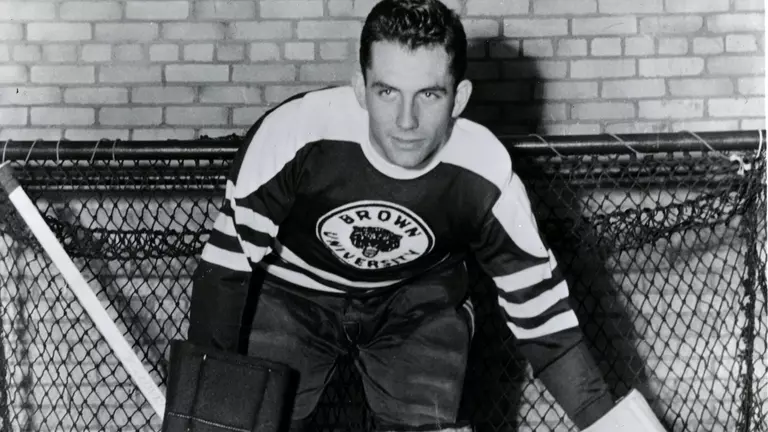 Brown Mourns Loss of Former Men’s Hockey Head Coach, All-American Don Whiston ’51
