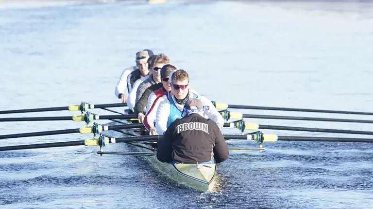 Men's Crew Posts Three First-Place Finishes in Season-Opener Against Navy, BU