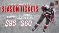 Men's Hockey Single Game and Season Tickets On Sale Now
