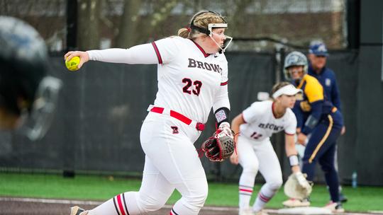 Softball Finishes Series at Cornell With Doubleheader Split