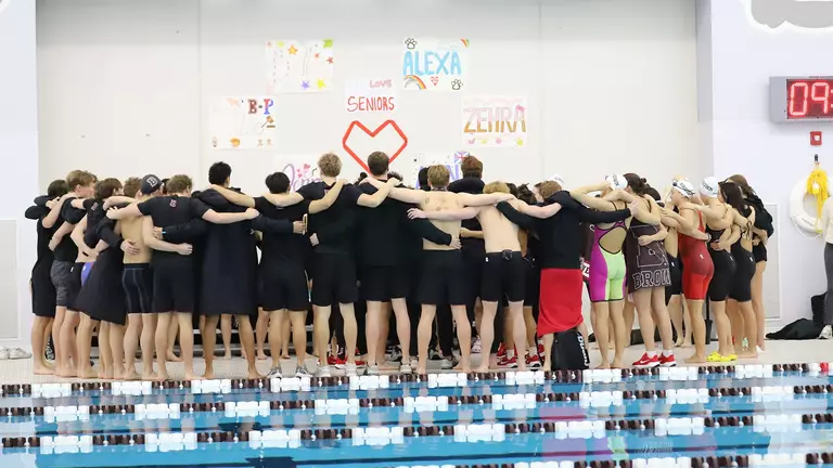Men's Swimming & Diving Closes Dual Meet Season Against Cornell with Seven Wins