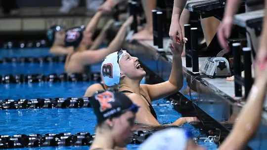 Women's Swimming & Diving Breaks Three School Records on Day Three of Ivies