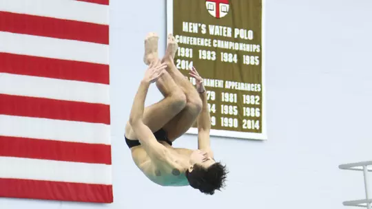Rowland Lawver Wins Brown's First 1-Meter Ivy Championship to Highlight Day Two