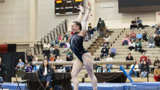 Gymnastics Scores 194.575 to Top RIC, SCSU