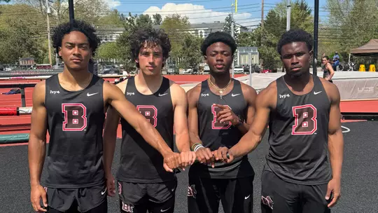 Men's 4x100 Relay Team Breaks School Record as Track and Field Competes at Jay Carisella Invitational