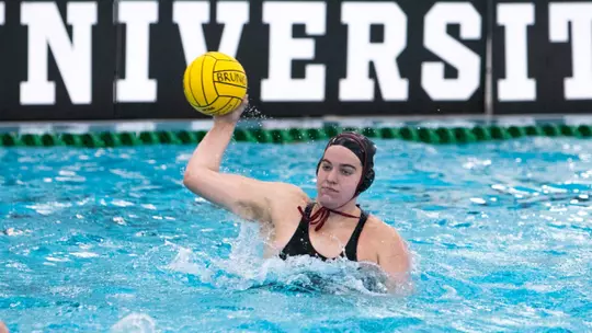 Ava Schoening shooting the ball