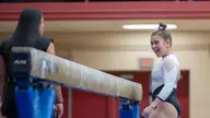 Gymnastics Ties for First with Strong Showing at Temple Quad