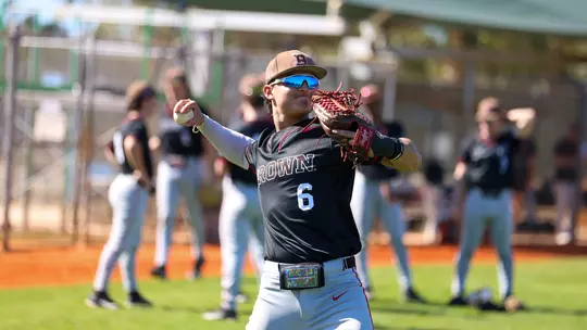 Cam LaGrassa warms up against Illinois State on Feb. 21, 2026