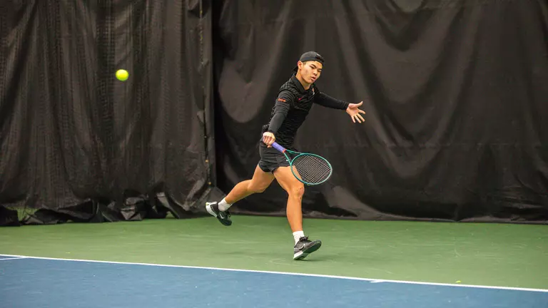 Men’s Tennis Moves to 5-0 with 6-1 Win Over Boston College