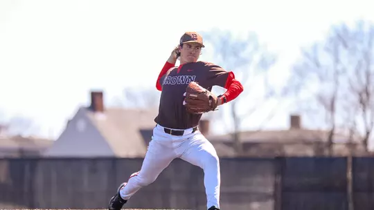 Dylan Reid pitches against Princeton in March 2026
