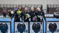 Gymnastics Stays Hot, Takes First Place on Senior Day