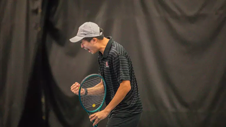 Men’s Tennis Wins Fourth Straight with 7-0 Triumph Over Georgetown