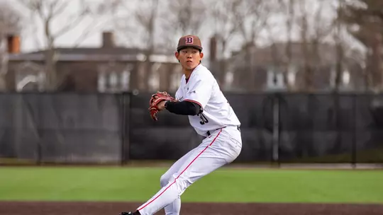 Bryan Yang pitches against Bryant on March 31, 026