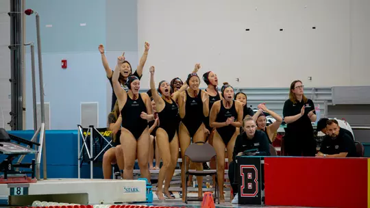 Brown's bench against Harvard on April 4, 2026.