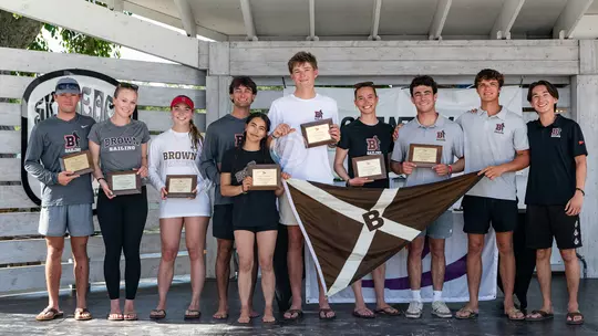 The Brown Co-ed Sailing Team after winning the 2026 National Championship