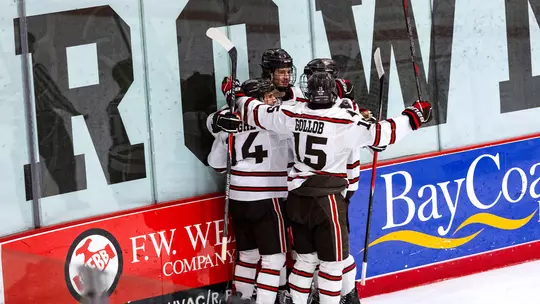 Men's Ice Hockey Celebration Against Providence
