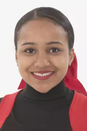 Indoor headshots and an outdoor team on the Art's Terrace.