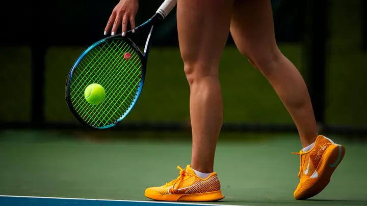 The Ball State women's tennis team competes against the Miami Redhawks at the Foster Adams Family Tennis Complex and Bill Richards Tennis Courts on April 7, 2024. Photo by Bobby Ellis