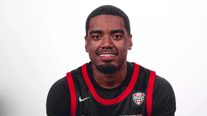Jazz Henderson in a black Ball State basketball jersey