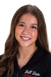 Headshot Featuring Ava Molina in a Black Ball State Shirt
