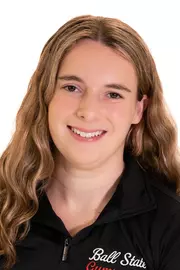 Headshot Featuring Emily in a Black Ball State Shirt
