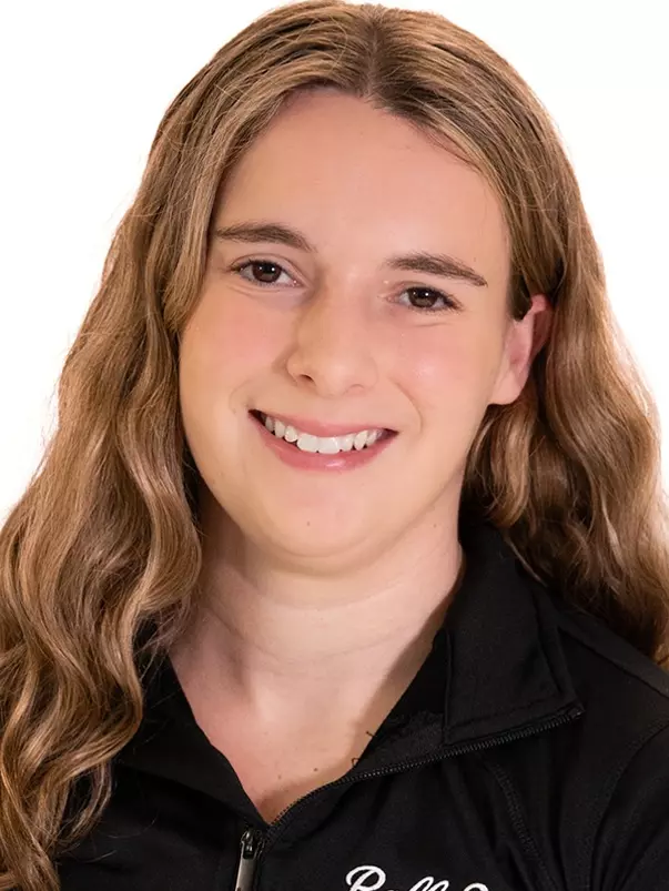 Headshot Featuring Emily in a Black Ball State Shirt