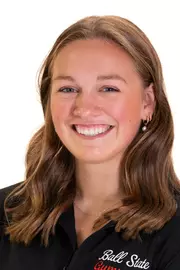 Headshot Featuring Lindsay Fuller in a Black Ball State Shirt