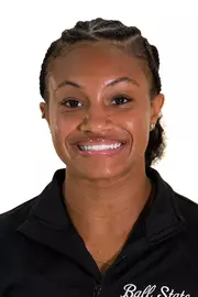 Headshot Featuring Mackenzie Showers in a Black Ball State Shirt