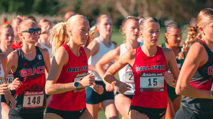 Emily Decker and Kaitlyn Kauppila lead the Cardinals at the start of the 2026 George Dales Invite