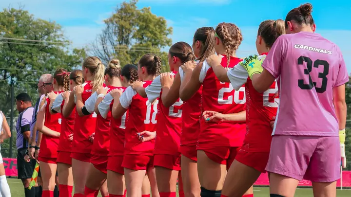 The Ball State soccer team prepares for a game against Miami
