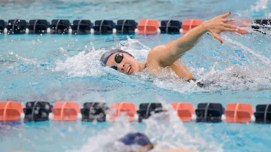 Image related to Women's Swimming Takes Down Boston University 160.5-139.5