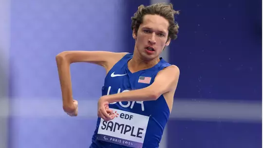 Image related to Bucknell Graduate Rayven Sample '24 Wins Two Gold Medals at the 2025 USATF Para National Championships