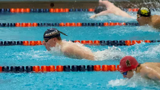 Image related to Davis, Kellerman Set Top-10 Marks as Men's Swimming and Diving Wraps Up Bucknell Invitational