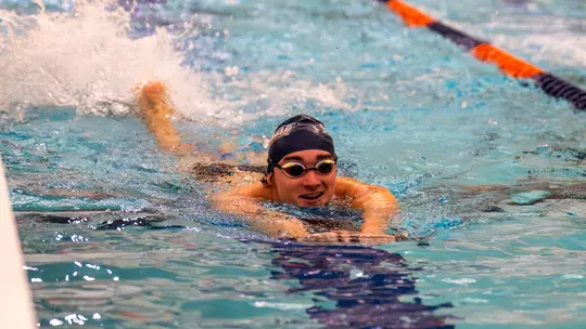 Image related to Davis Earns PL Rookie of the Week after Setting Two Top-10 Times at Bucknell Invitational