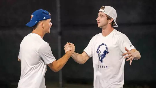 Image related to Bison Doubles Tandem Falls in ITA Conference Masters Semis, Will Play for NCAA Bid Sunday