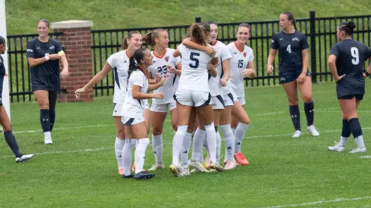 Women's Soccer Goal Celebration