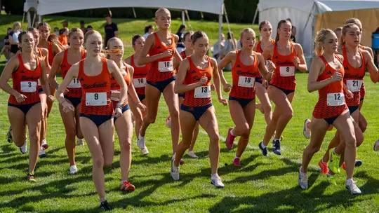 Women's XC Meet Starting Line