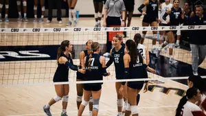 Volleyball Team Huddle