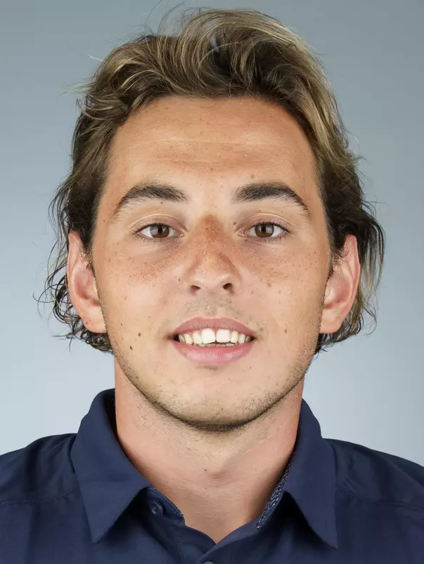 August 21, 2019; Berkeley, California, USA; Mens Waterpolo Jasmin Kolasinac at Legends Acquatic Complex. Photo credit: Nathan Phillips Photography- KLC fotos for Cal Athletics.