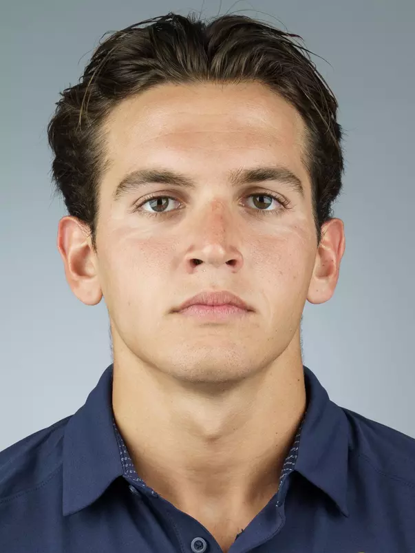 August 21, 2019; Berkeley, California, USA; Mens Waterpolo Safak Simsek at Legends Acquatic Complex. Photo credit: Nathan Phillips Photography- KLC fotos for Cal Athletics.