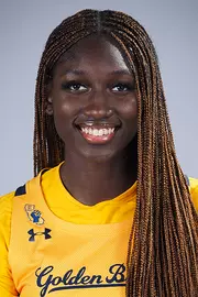 October 6, 2021; Berkeley, California, USA; Women’s Basketball: California Golden Bears Media Day at Haas Pavilion; Fatou Samb (#33) (Photo credit: Kelley L Cox/KLC fotos)