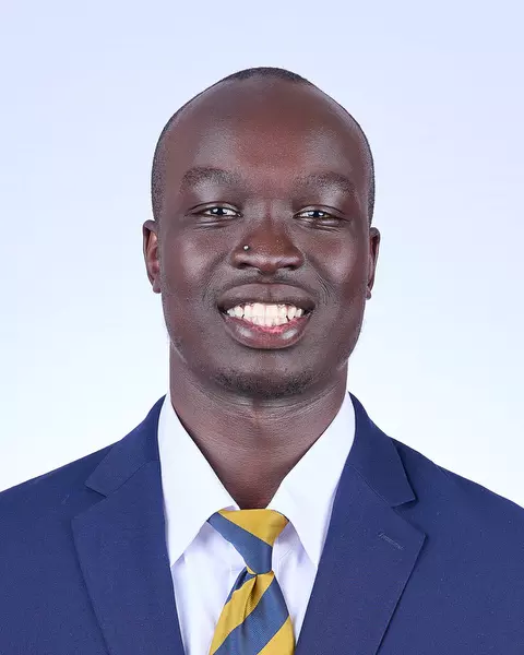 June 30, 2021; Berkeley, California, USA; Football: California Golden Bears Media Day at California Memorial Stadium; Kuony Deng (8) (Photo credit: Marcus Edwards/KLC fotos)