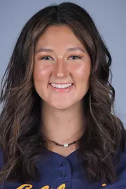 January 28, 2022; Berkeley, California, USA; Softball: California Golden Bears Media Day at Memorial Stadium; Amanda Kondo (44) (Photo credit: Kelley L Cox/KLC fotos)
