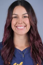 January 28, 2022; Berkeley, California, USA; Softball: California Golden Bears Media Day at Memorial Stadium; Morgan Zamora (14) (Photo credit: Kelley L Cox/KLC fotos)